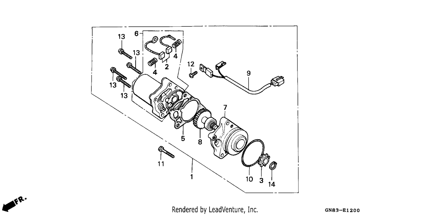 STARTING MOTOR (C90MP/MT)