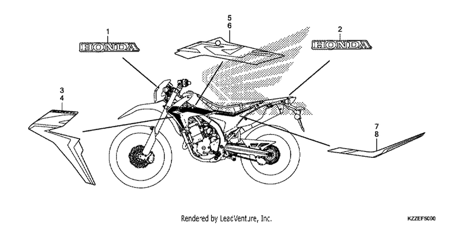 MARK/ STRI PE (CRF250L/ LA)