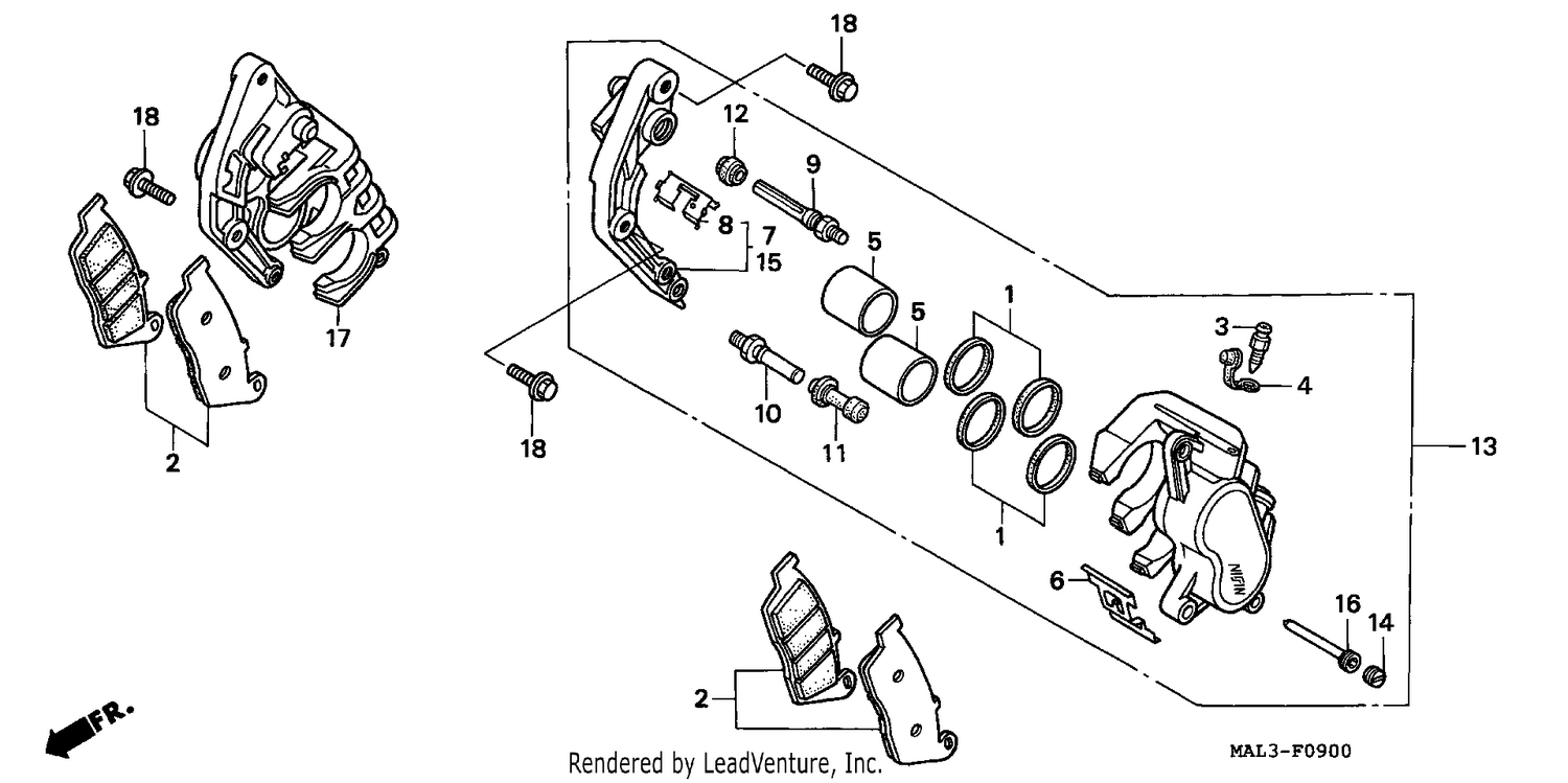 FRONT BRAKE CALIPER
