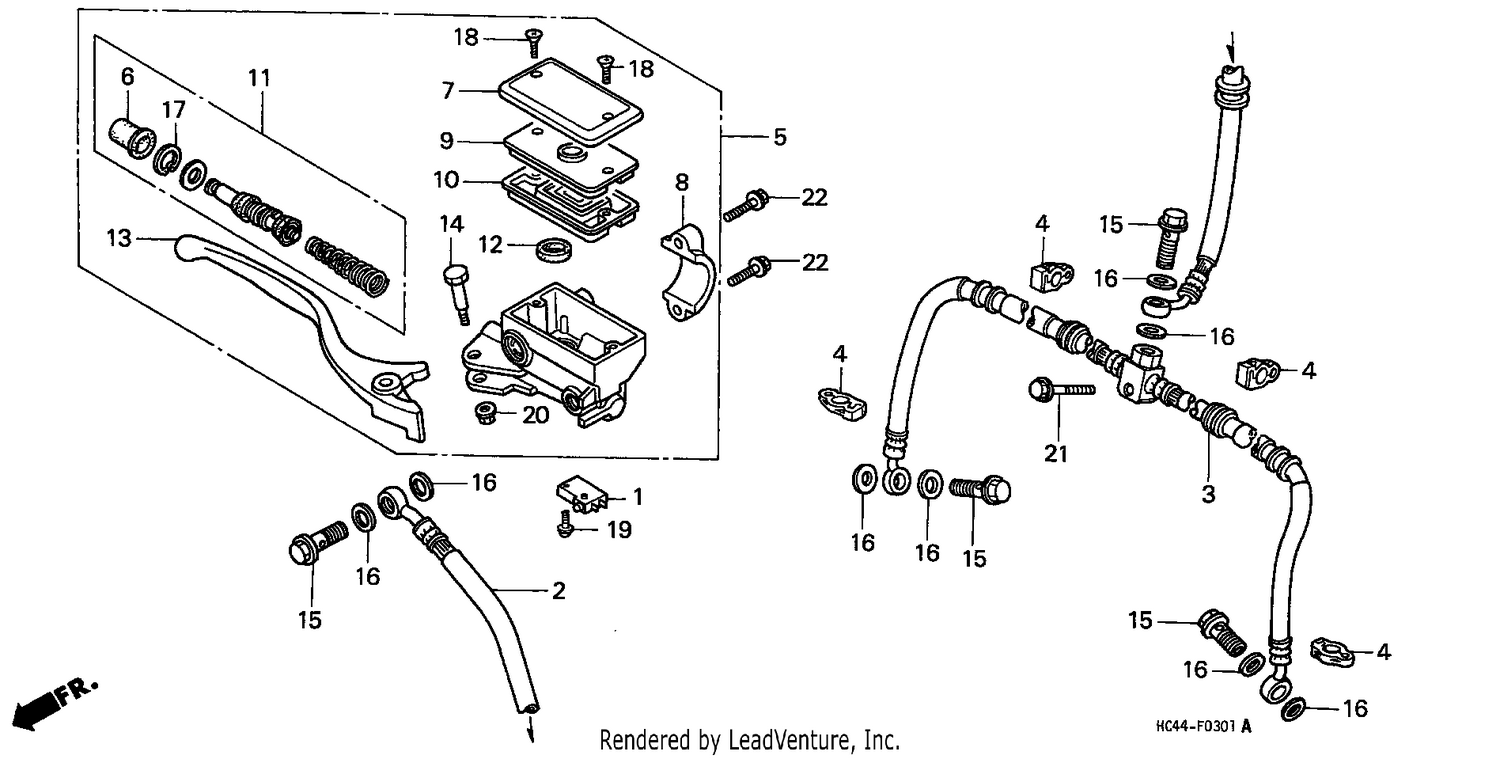 FR. BRAKE MASTER CYLINDER