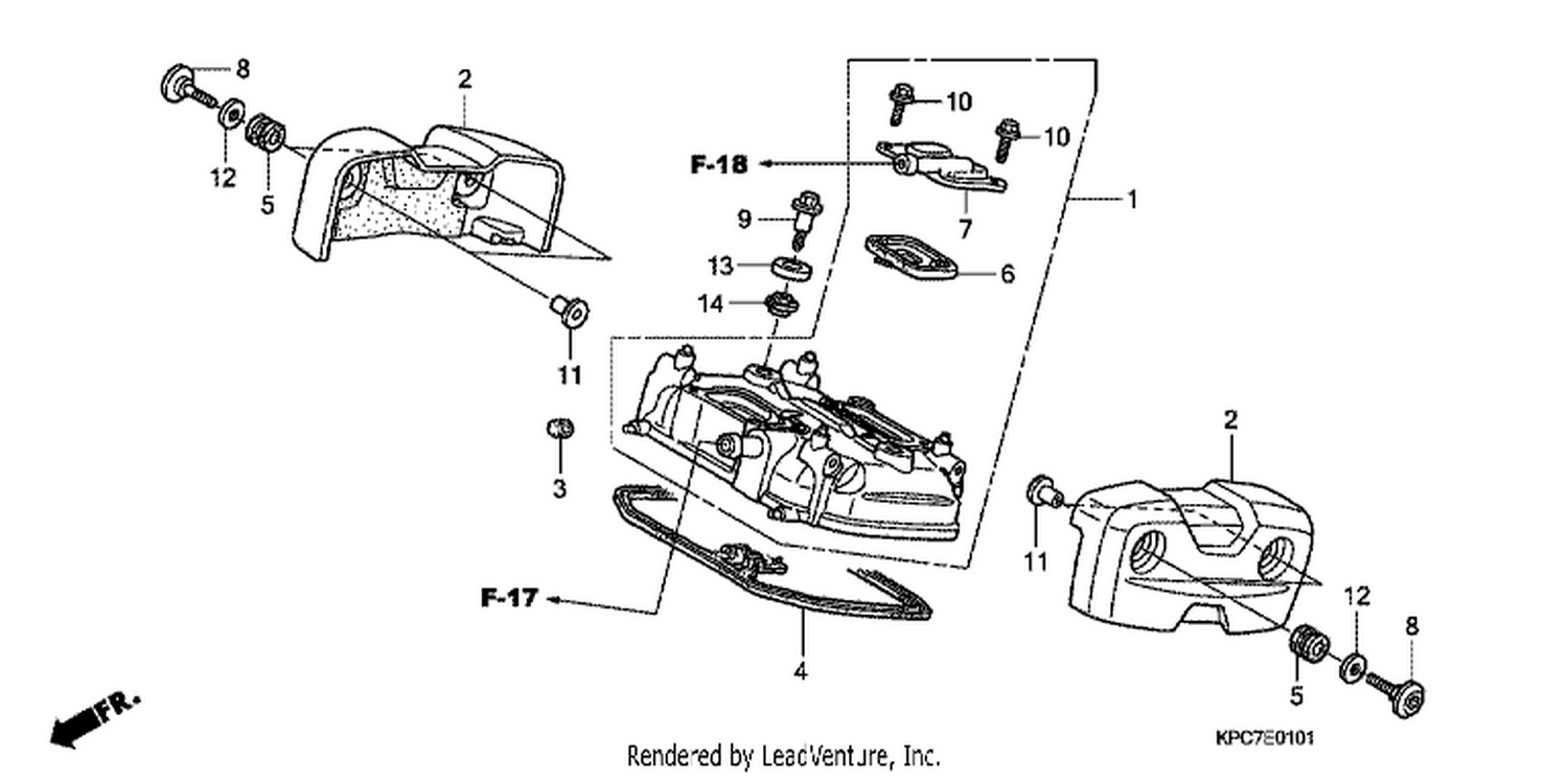  1 REAR CYLINDER HEAD COVER