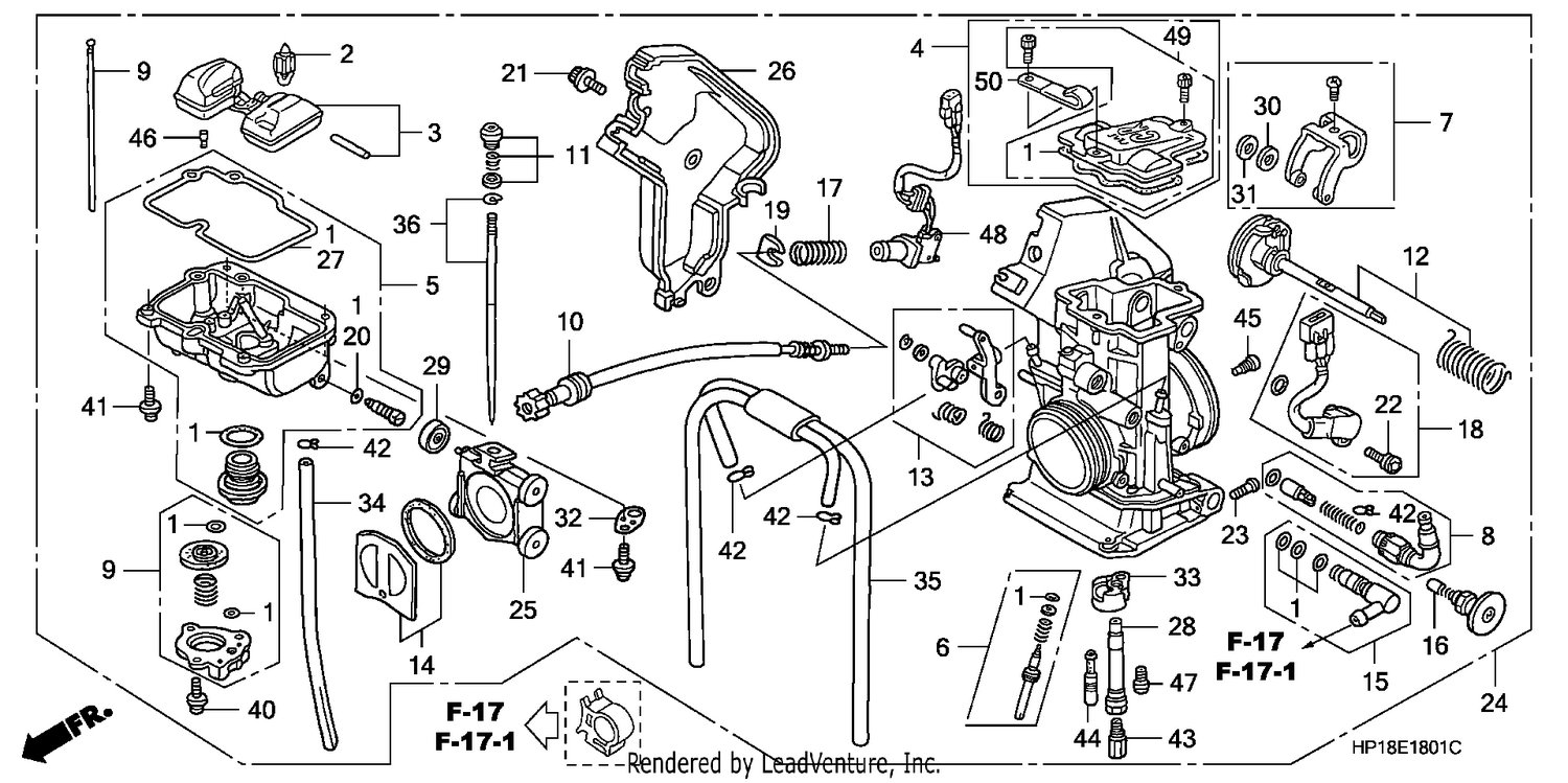 CARBURETOR (TRX450R6,7,8/ER6,7,8)
