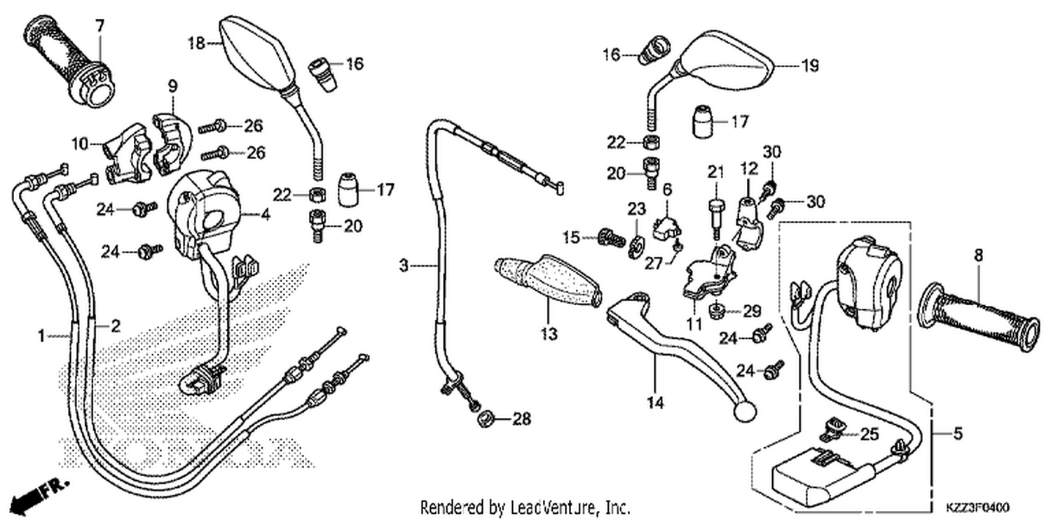  HANDLE LEVER/SWITCH/CABLE/MIRROR