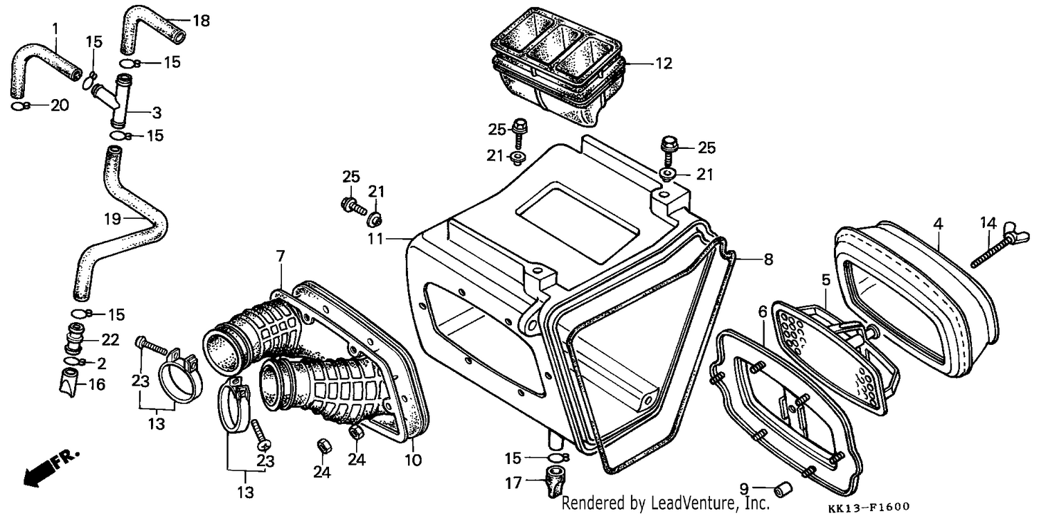 AIR CLEANER (XR250RE/RF)