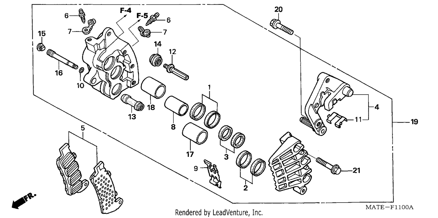 FRONT BRAKE CALIPER (R.)