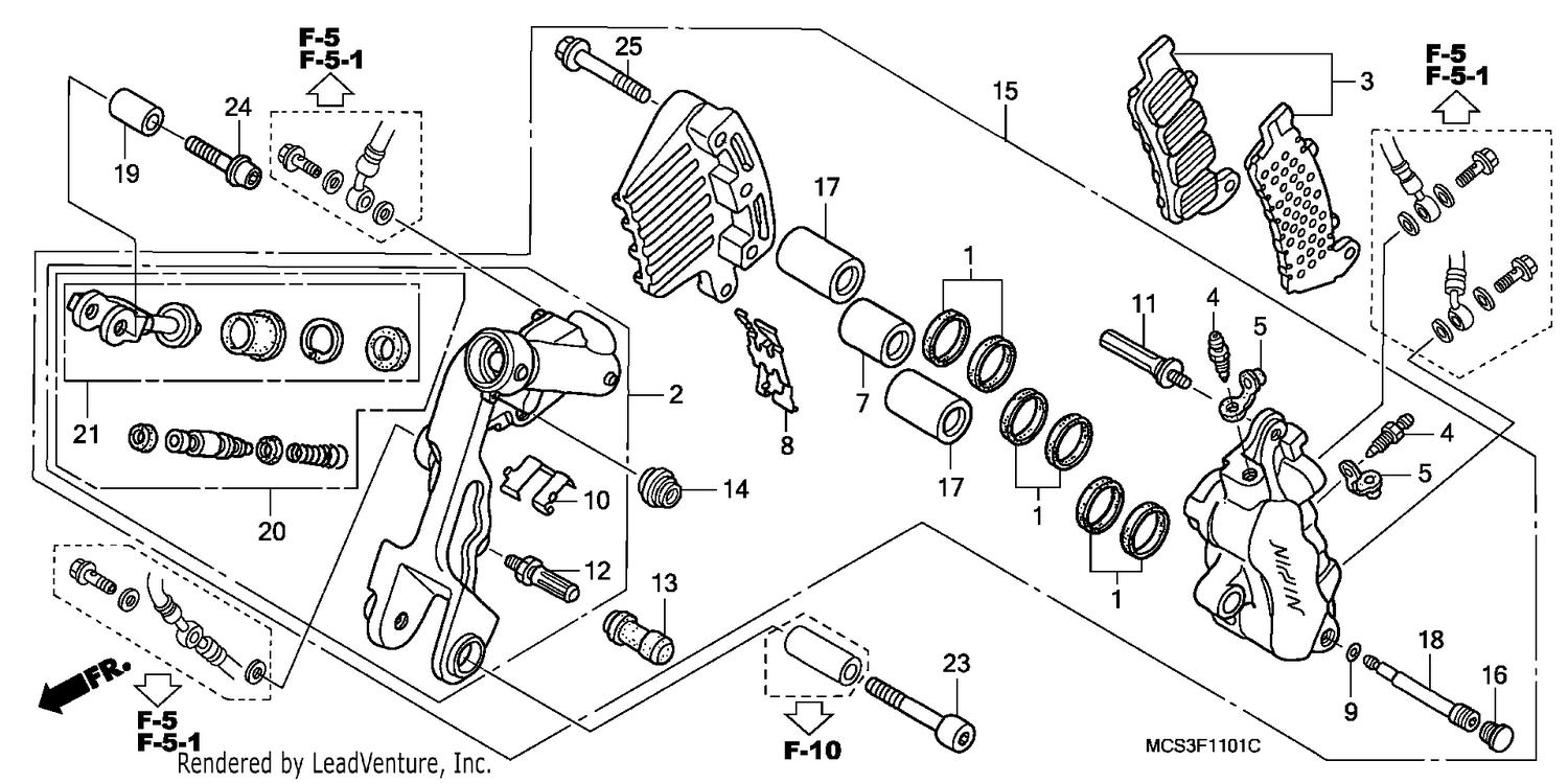 L. FRONT BRAKE CALIPER