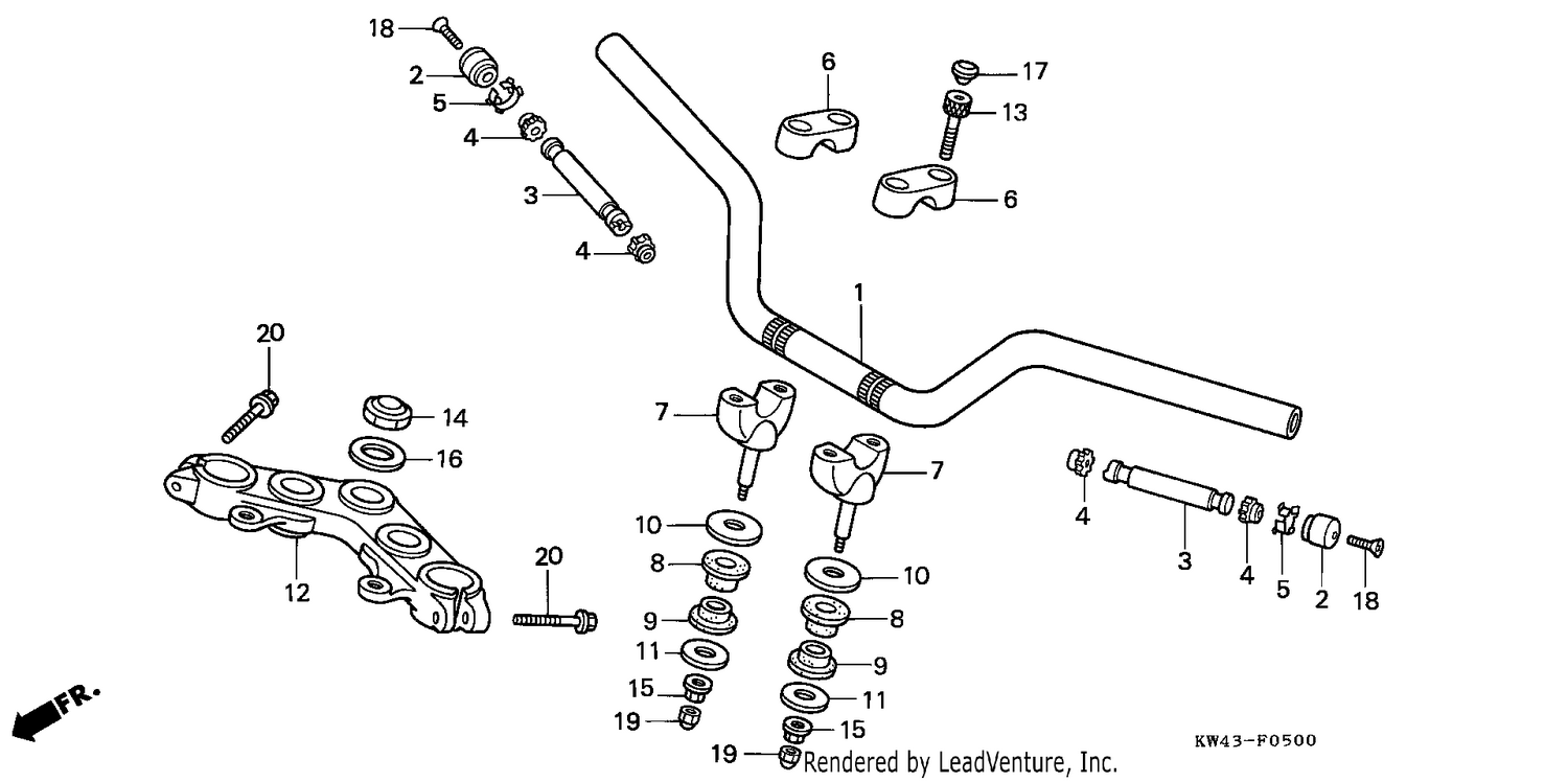 HANDLE PIPE/TOP BRIDGE