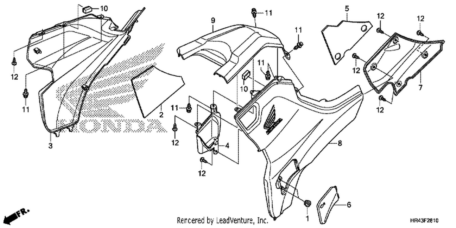  10 SIDE COVER/TANK COVER