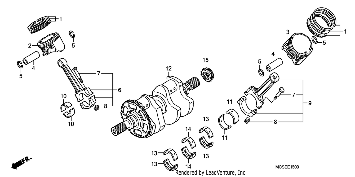 CRANK SHAFT/PISTON