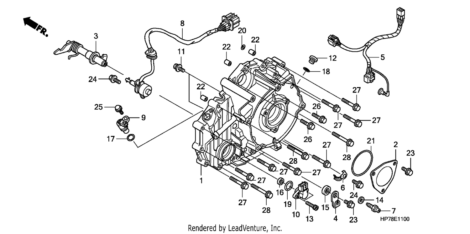 REAR CRANKCASE COVER