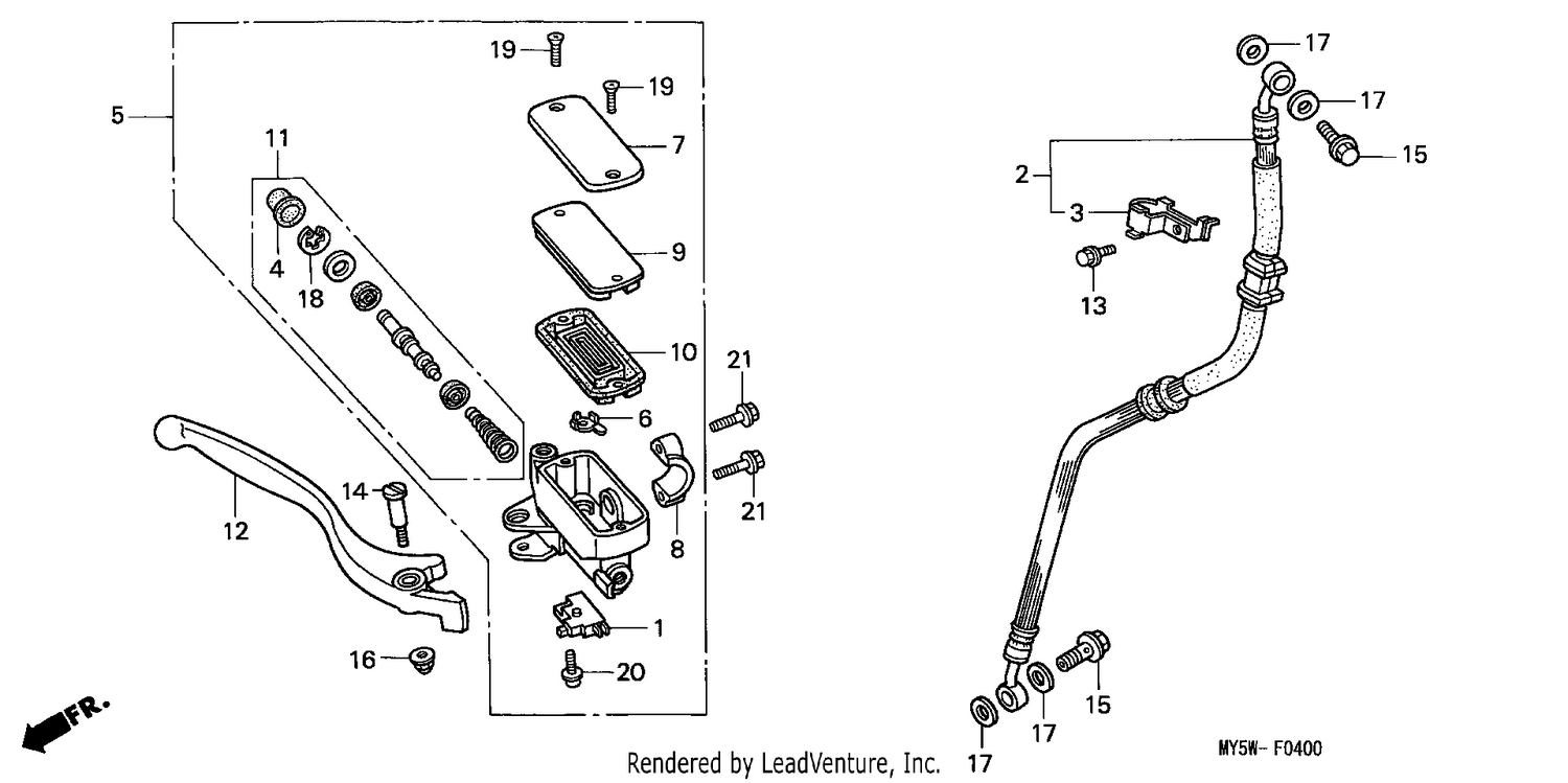 FR. BRAKE MASTER CYLINDER (1)