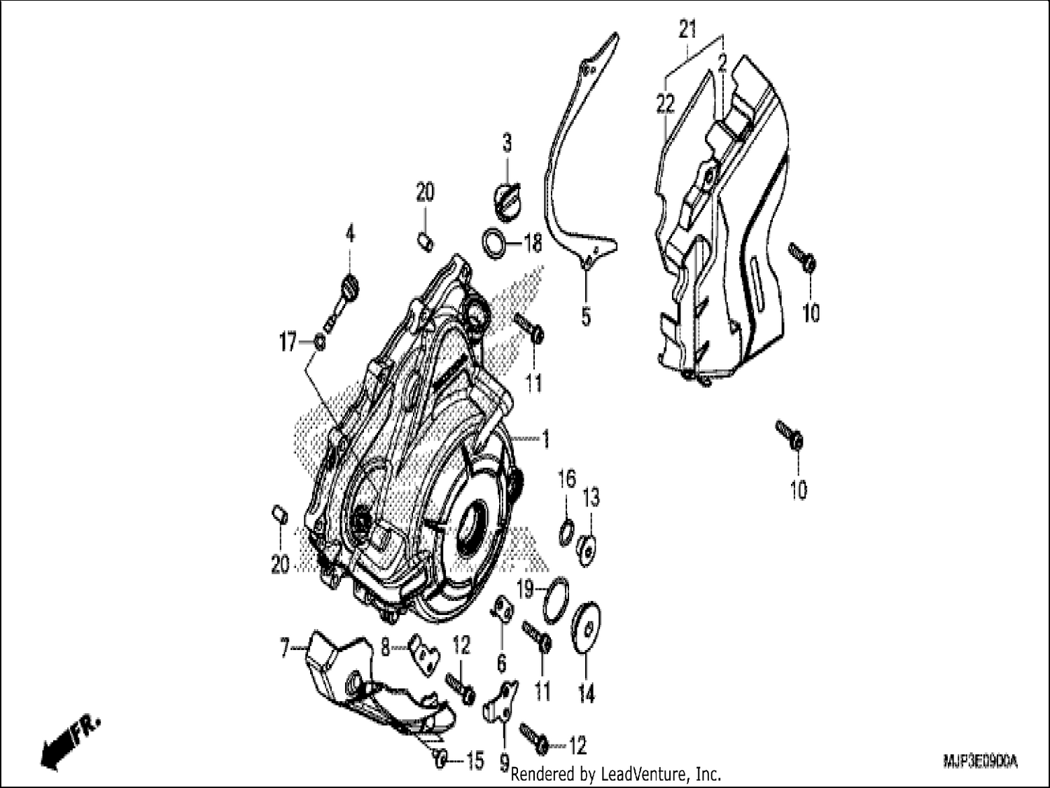  LEFT CRANKCASE COVER