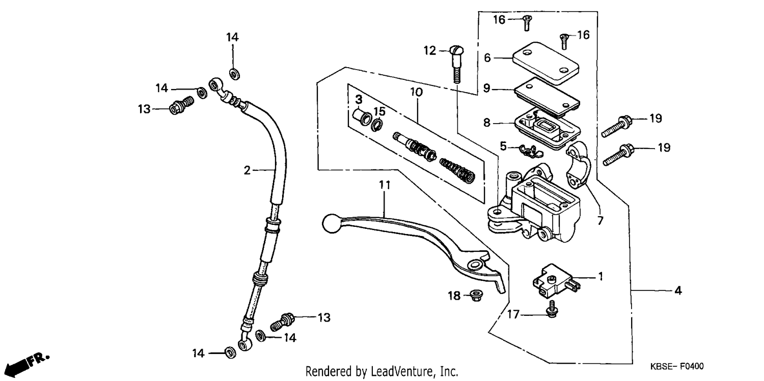 FR. BRAKE MASTER CYLINDER
