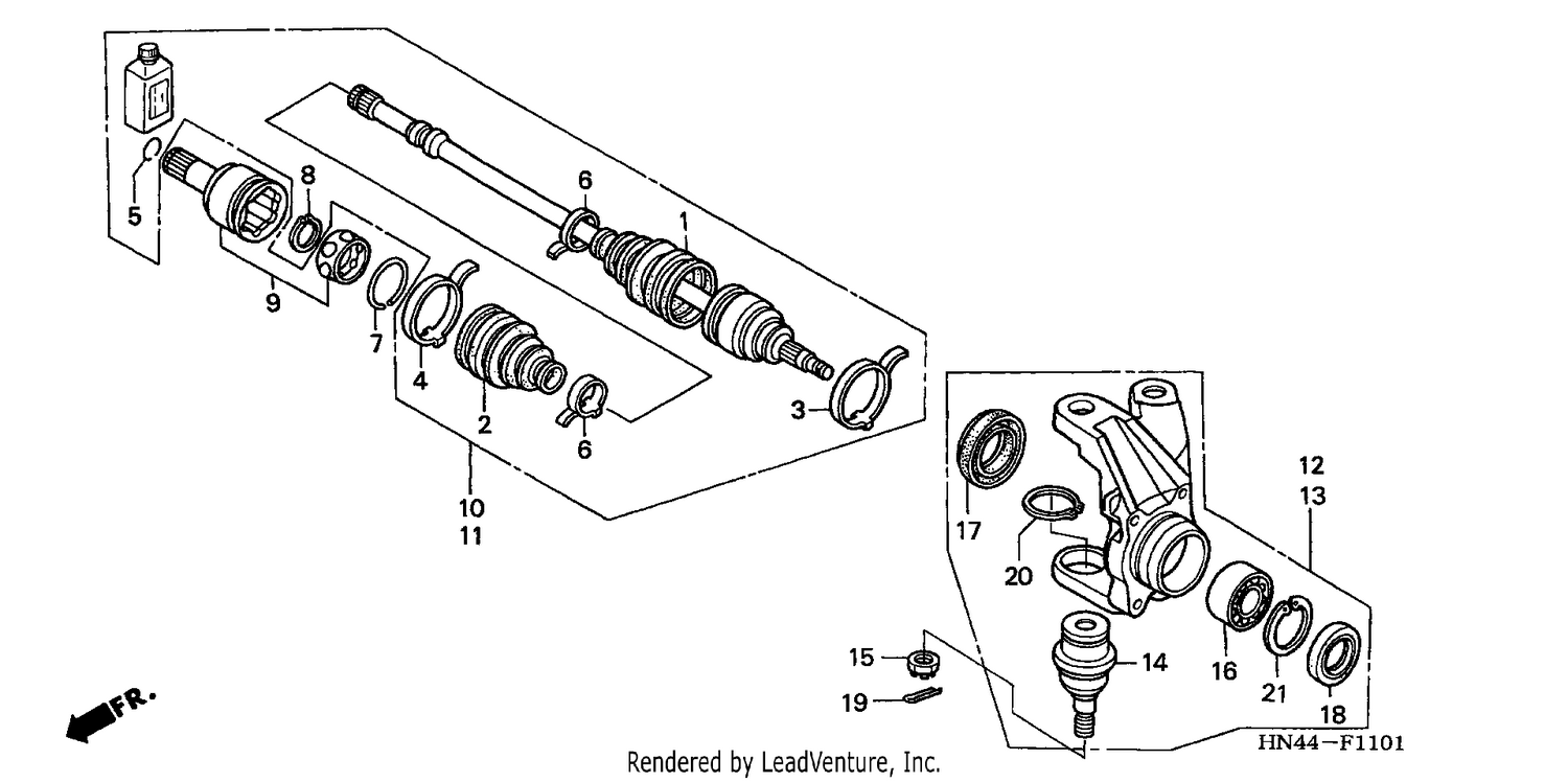 KNUCKLE (TRX350FM/FE)