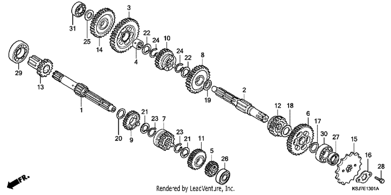  1 TRANSMISSION (CRF100F)