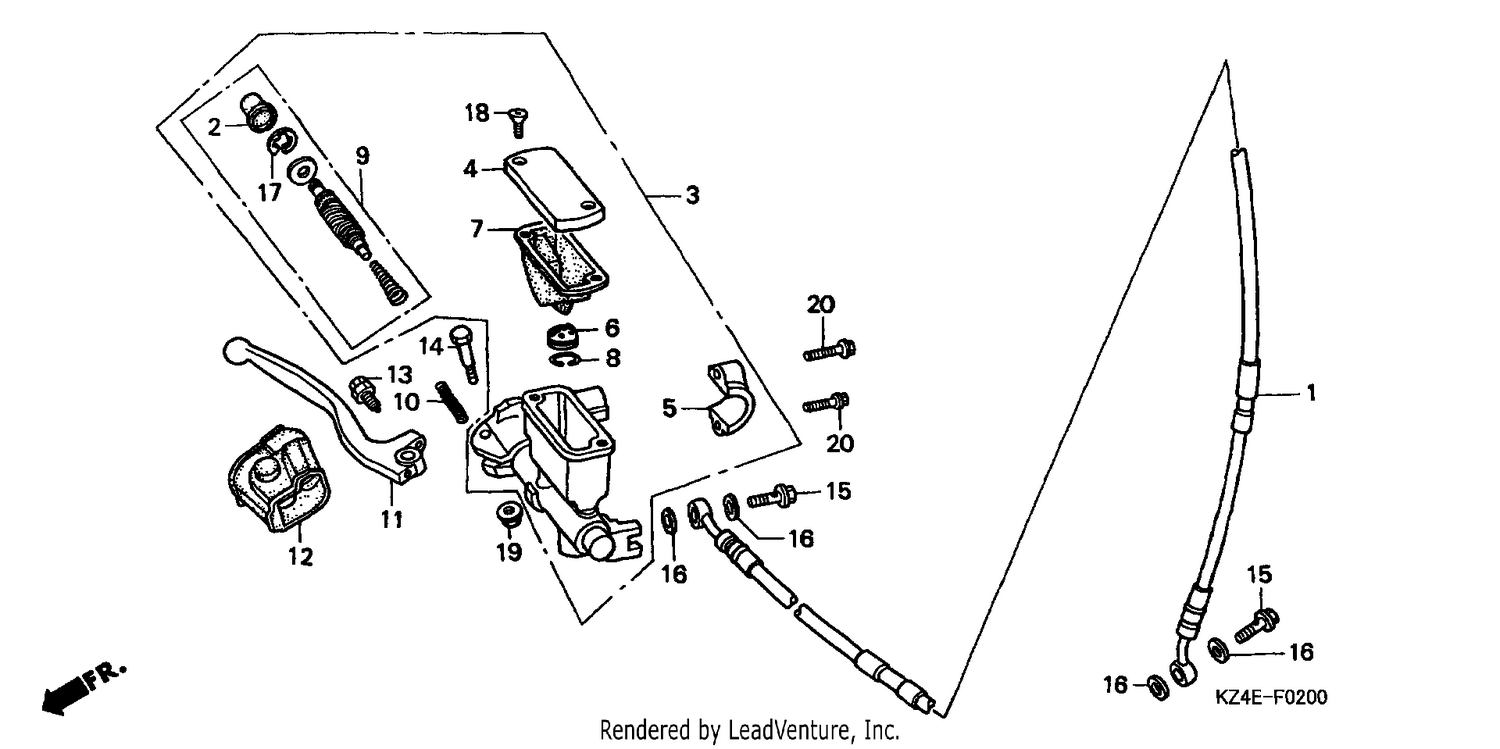 FR. BRAKE MASTER CYLINDER