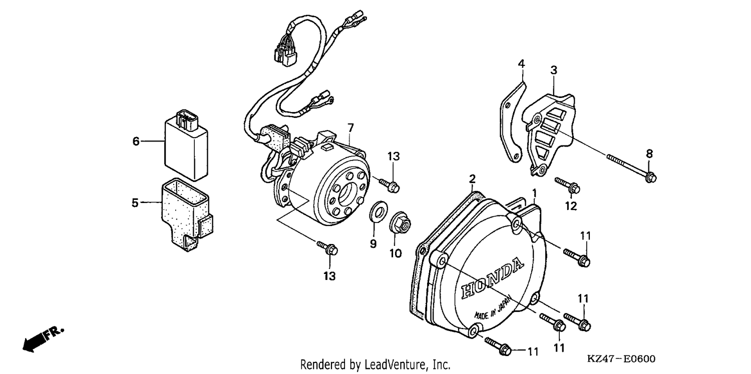 LEFT CRANKCASE COVER/ GENERATOR