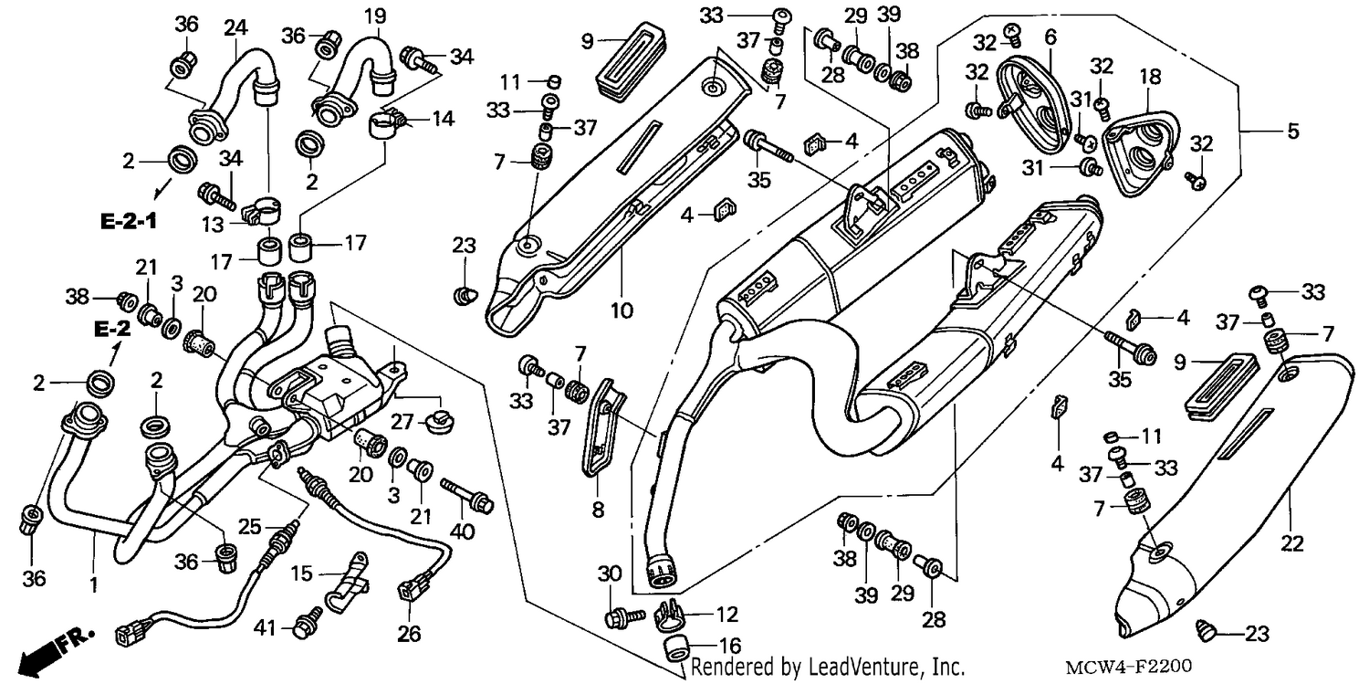 EXHAUST MUFFLER (VFR8002/3)(VFR800A2/3)