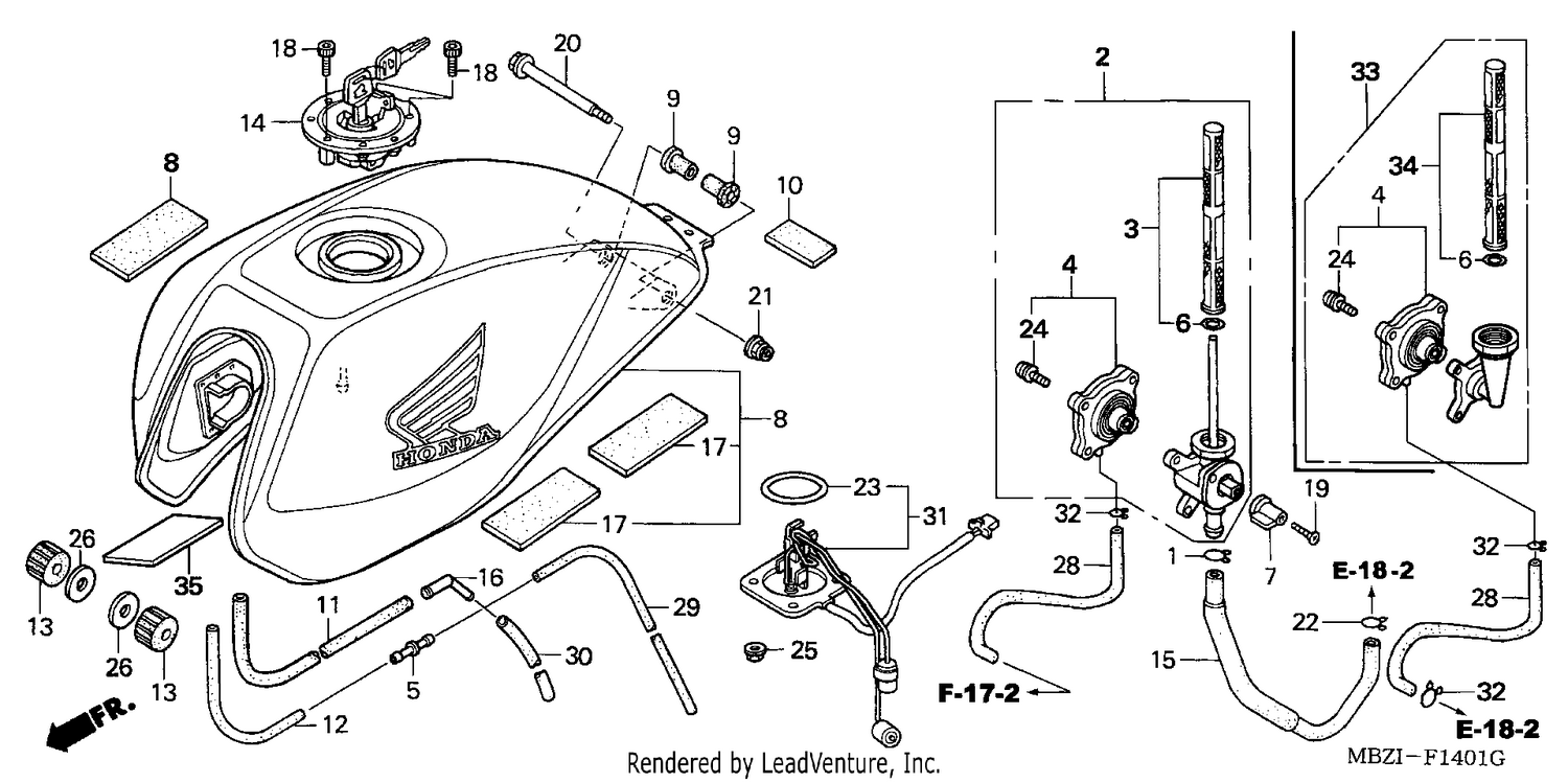 FUEL TANK (CB600F3/4/5/6)