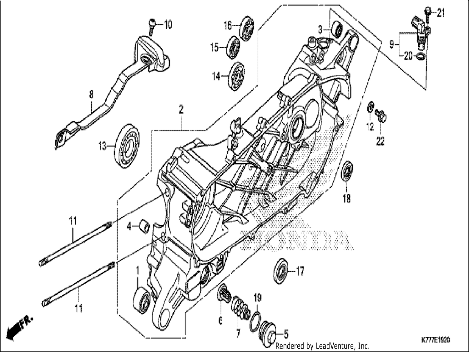  20 LEFT CRANKCASE