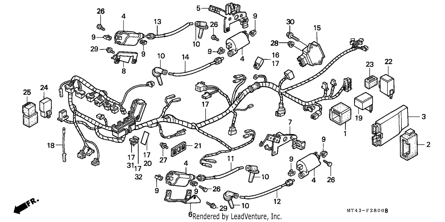 WIRE HARNESS (VFR750FL/FM/FN/FP)