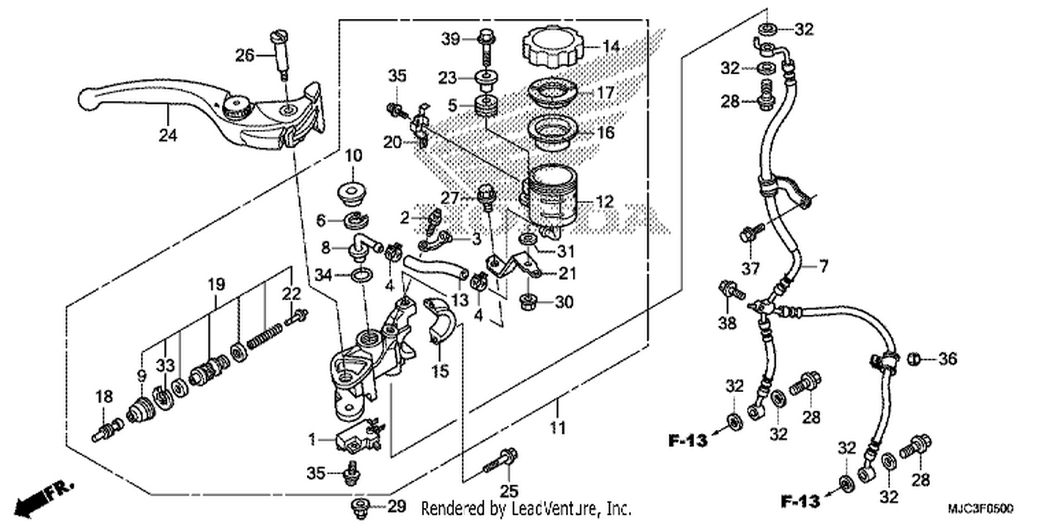 FRONT BRAKE MASTER CYLINDER (CBR600RR)