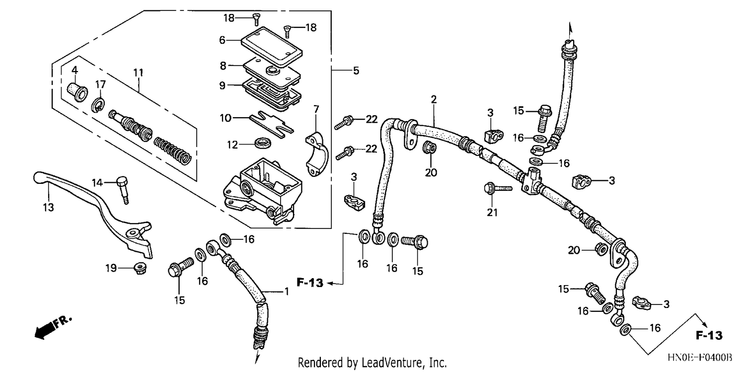 FR. BRAKE MASTER CYLINDER