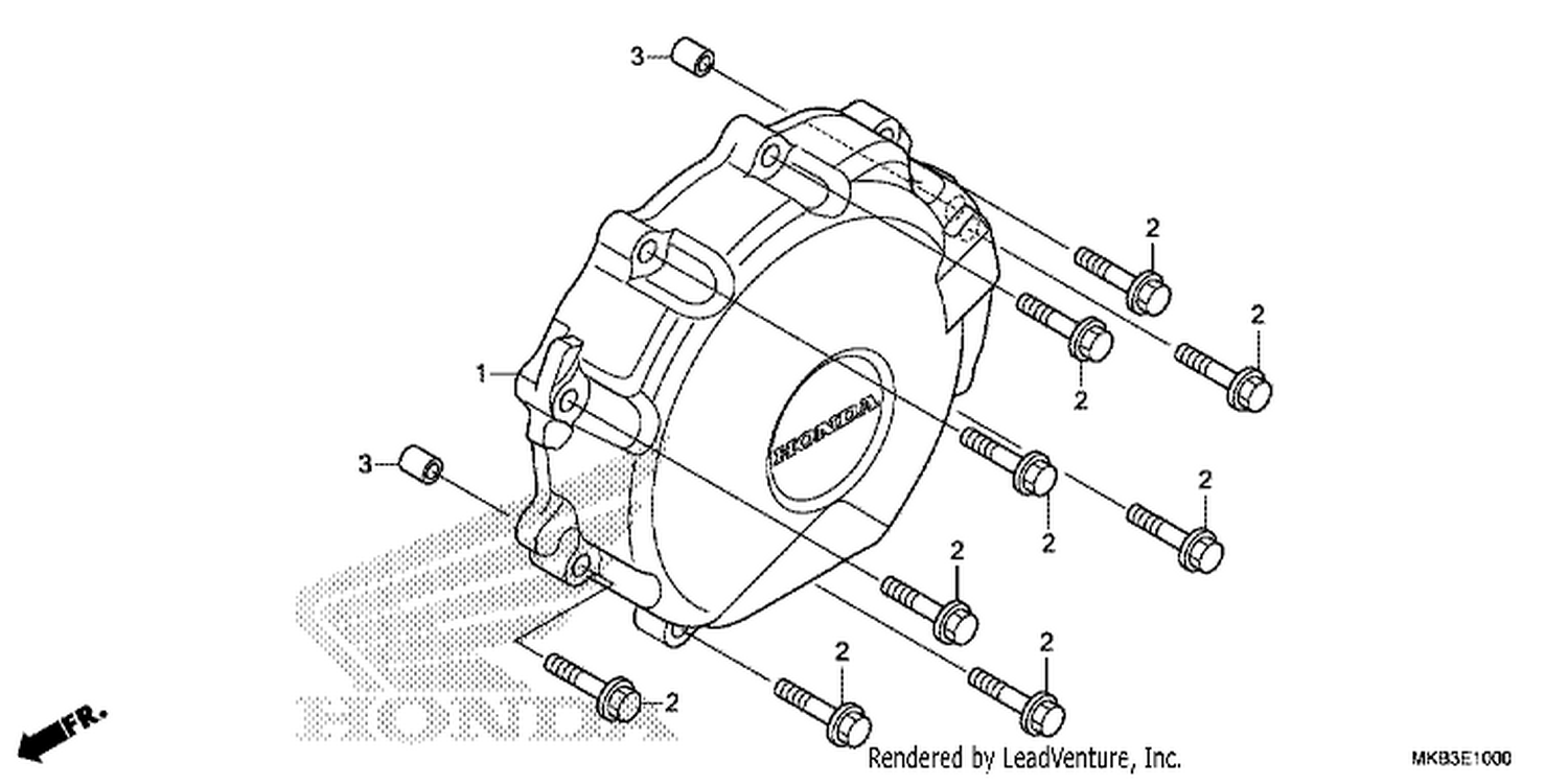  A.C. GENERATOR COVER ( CBR1000RR EXCEPT 2MA/ S)