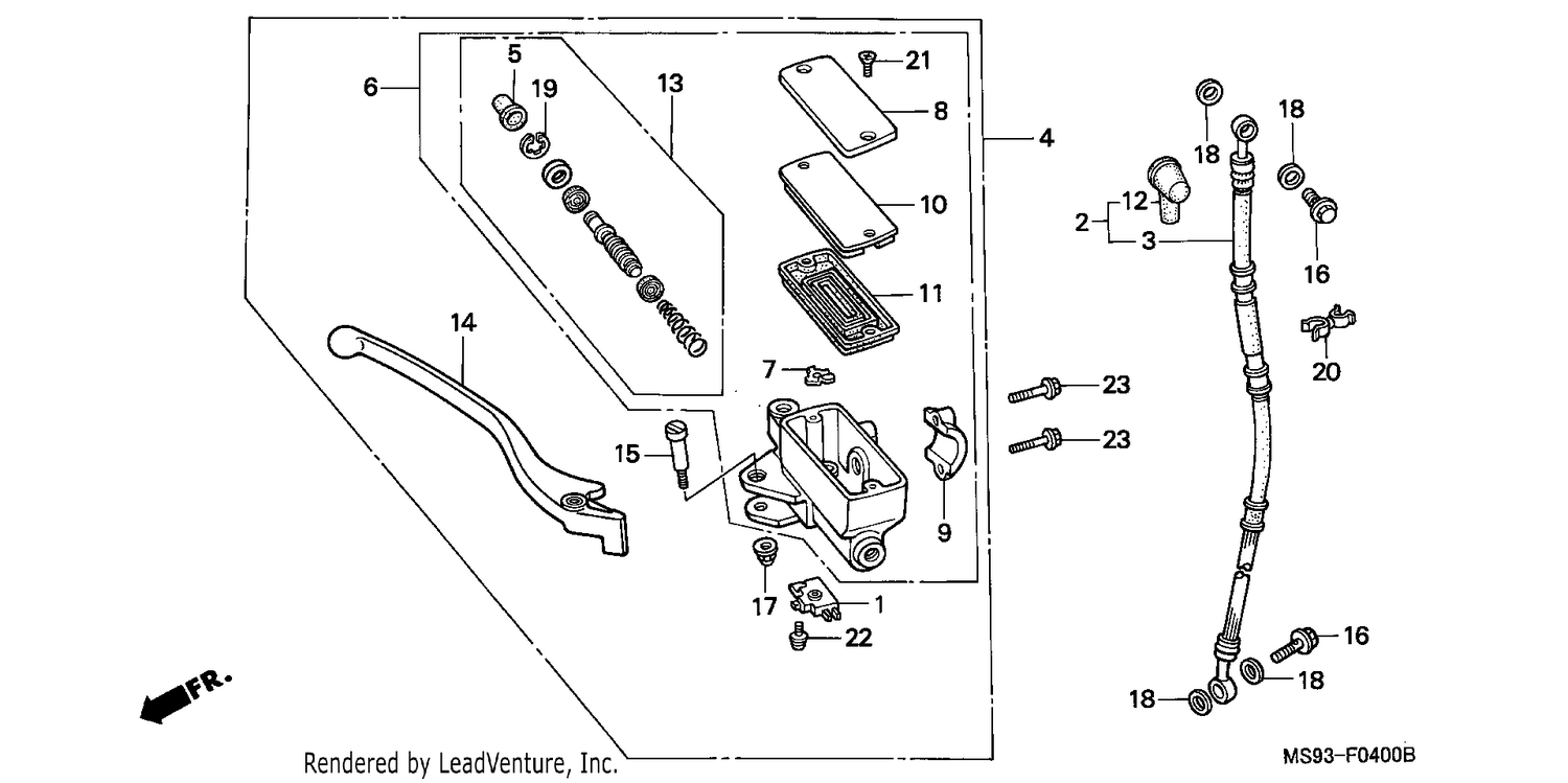 FR. BRAKE MASTER CYLINDER