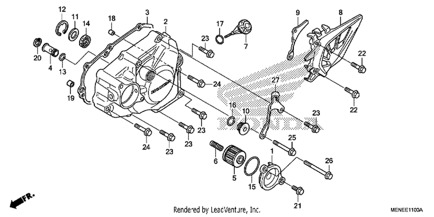  LEFT CRANKCASE COVER
