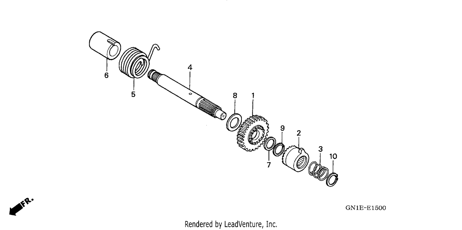 KICK STARTER SPINDLE