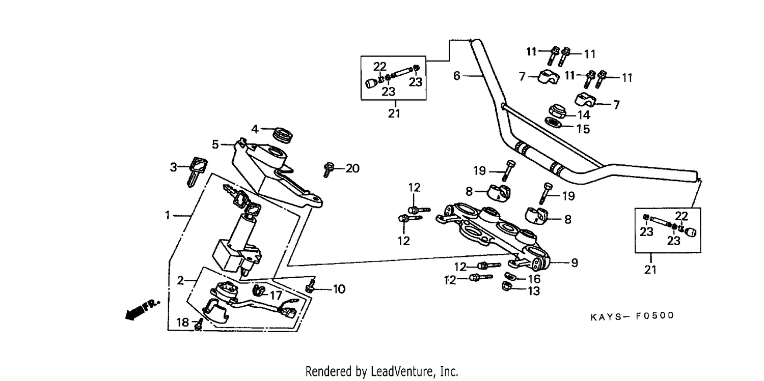 HANDLE PIPE/TOP BRIDGE