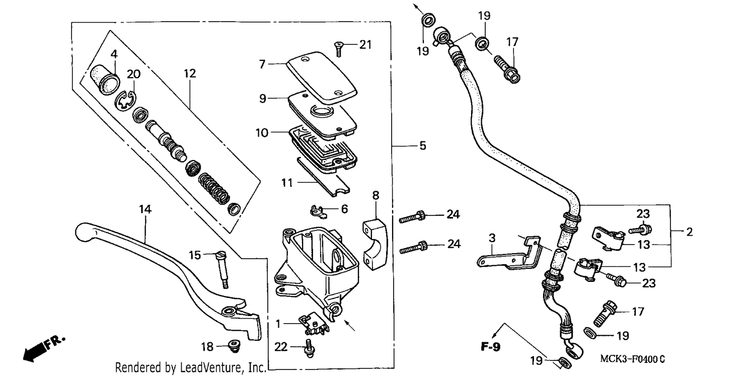 FR. BRAKE MASTER CYLINDER