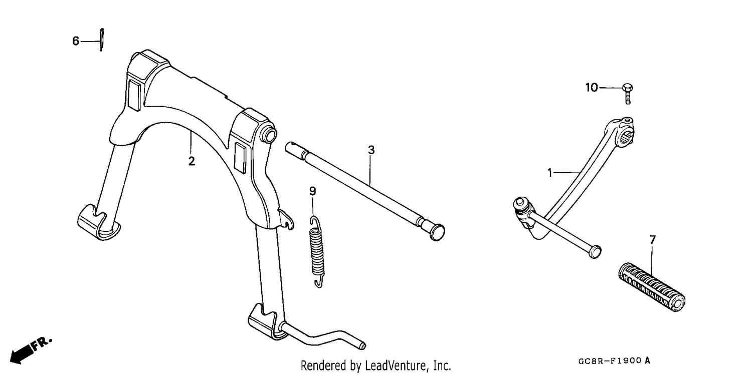 STAND/KICK STARTER ARM