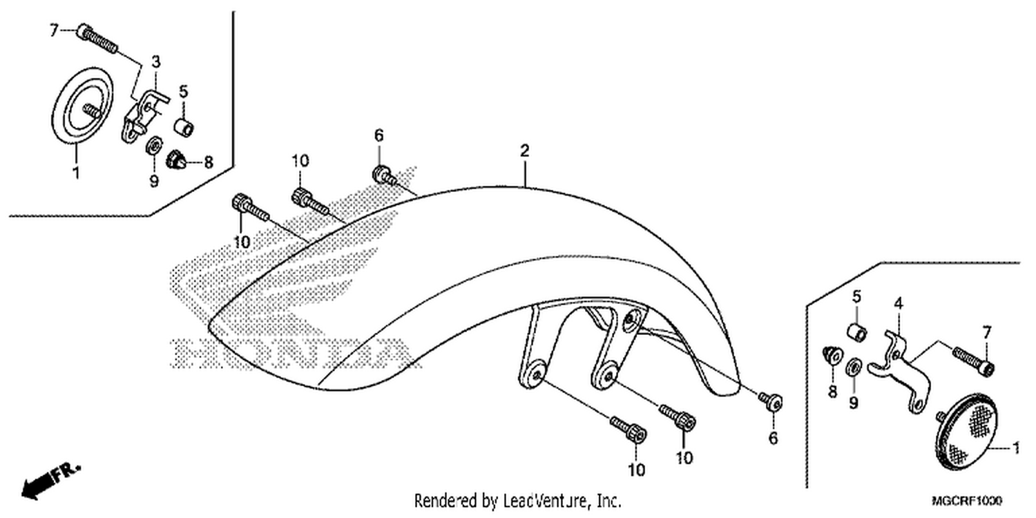  FRONT FENDER (CB1100CA/CAD/TA/TAD)