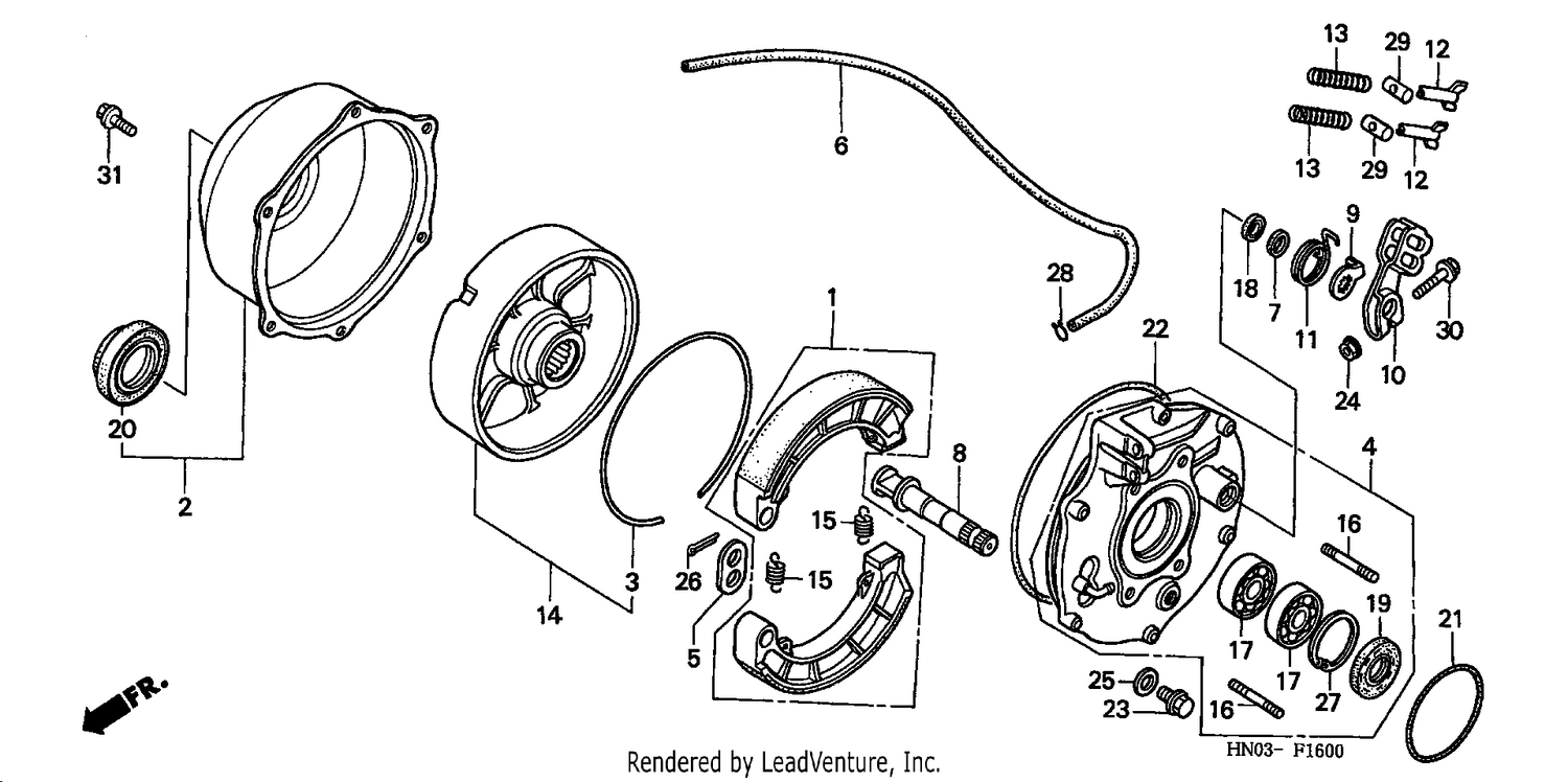 REAR BRAKE PANEL