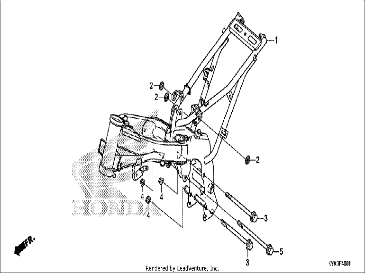  1 FRAME BODY (CRF110FK)