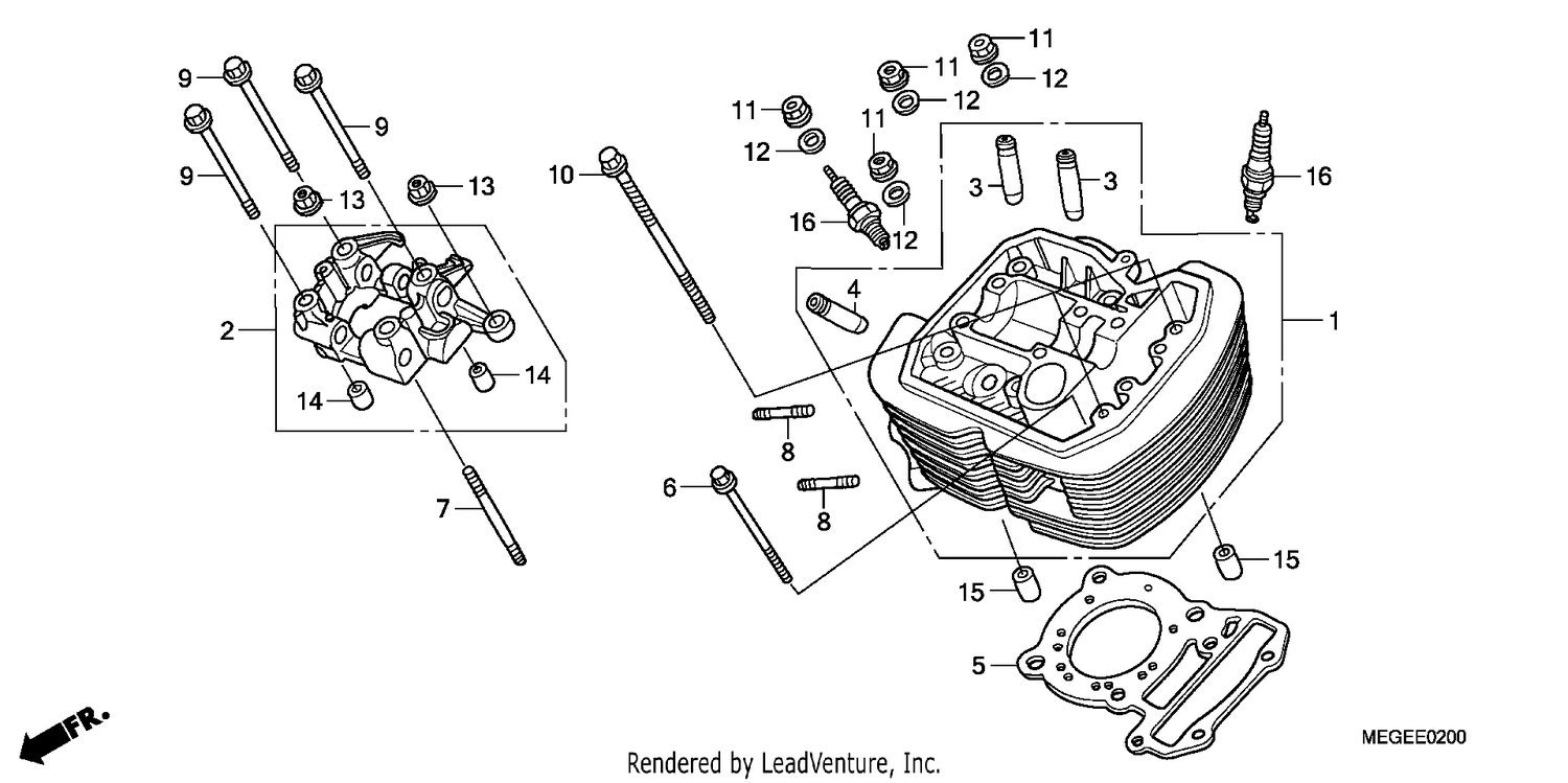 FRONT CYLINDER HEAD