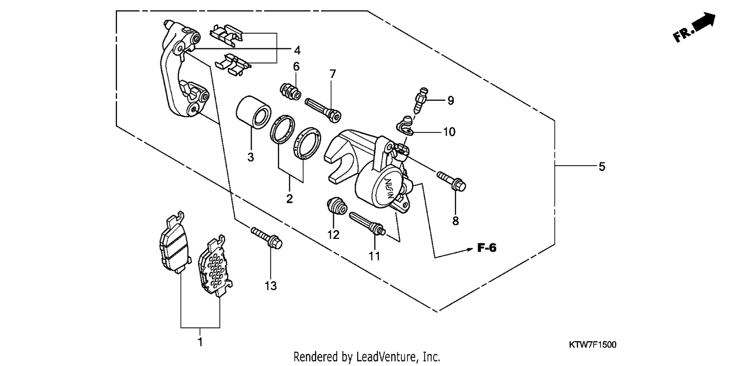 REAR BRAKE CALIPER