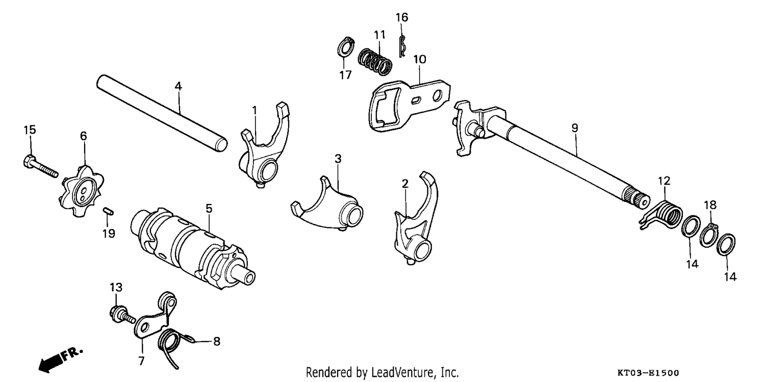 SHIFT DRUM/SHIFT FORK