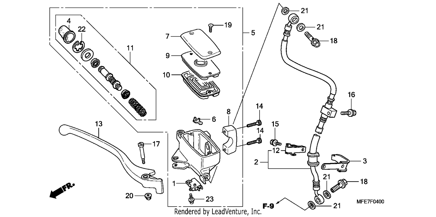 FR. BRAKE MASTER CYLINDER