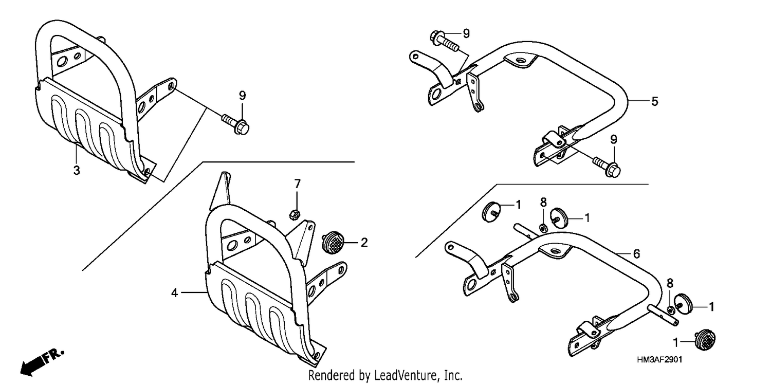 CARRY PIPE (TRX300EX'07,'08)