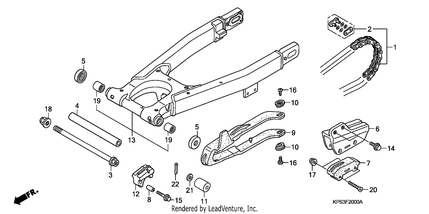 SWINGARM/CHAIN CASE