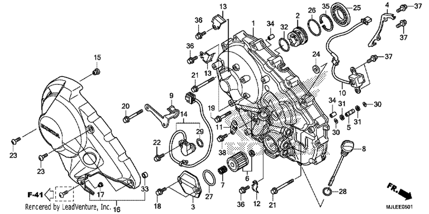  1 RI GHT CRANKCASE COVER ( NC700SD/ 750SD)