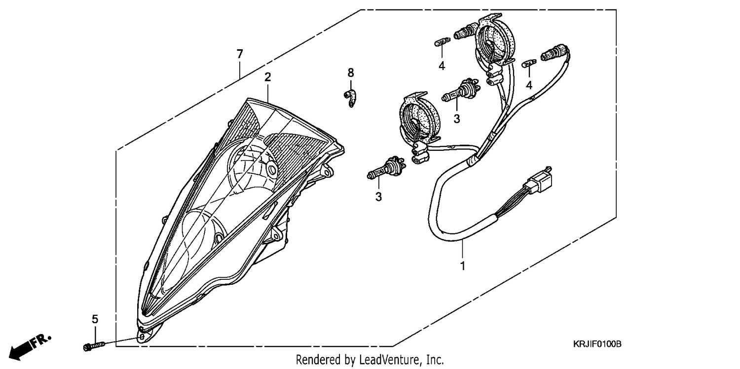 HEADLIGHT (FES1253-5)(FES1503-5)