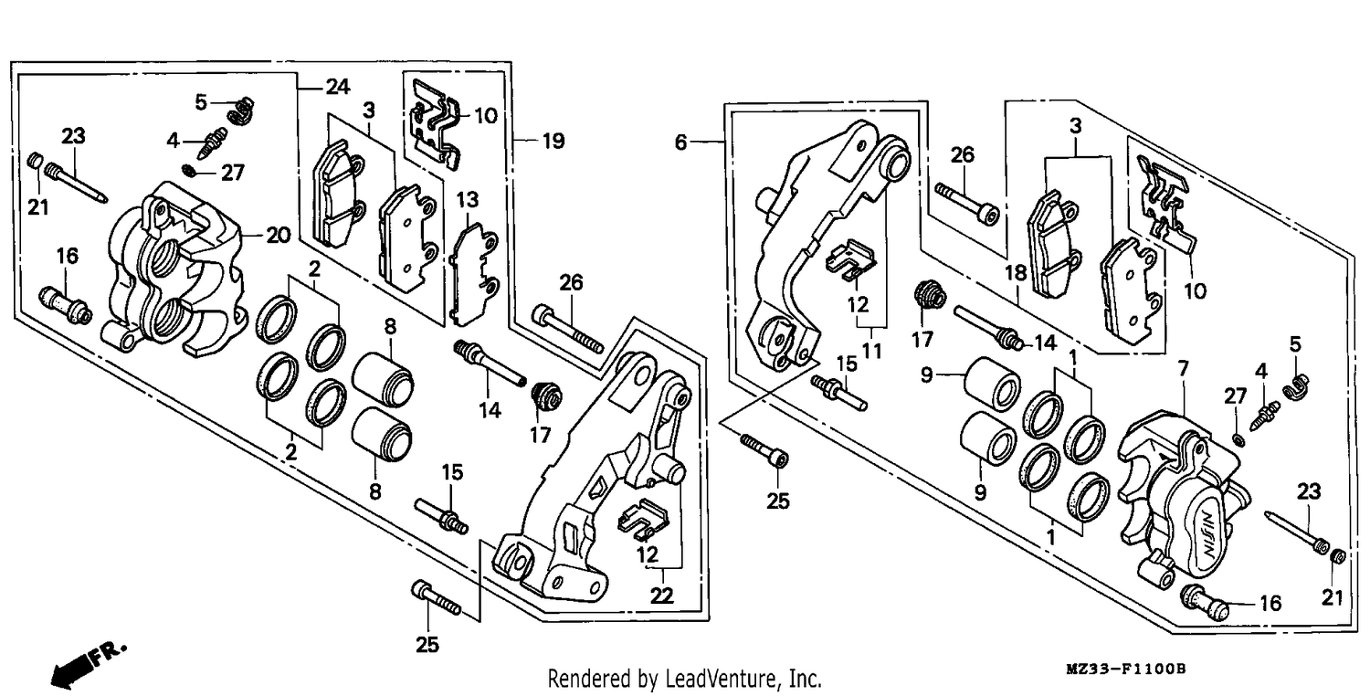 FRONT BRAKE CALIPER