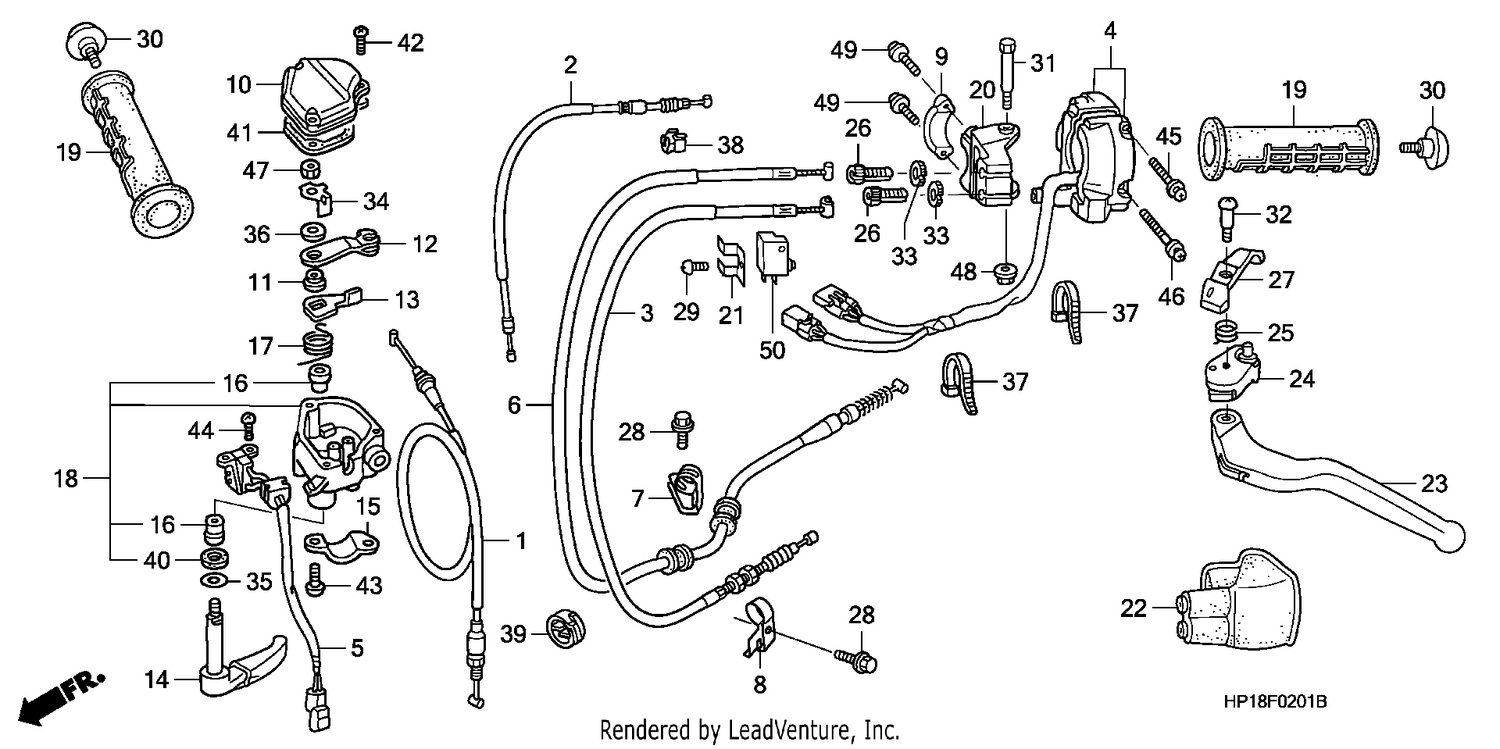 HANDLE LEVER/SWITCH/CABLE (TRX450R6,7,8/ER6,7,8)