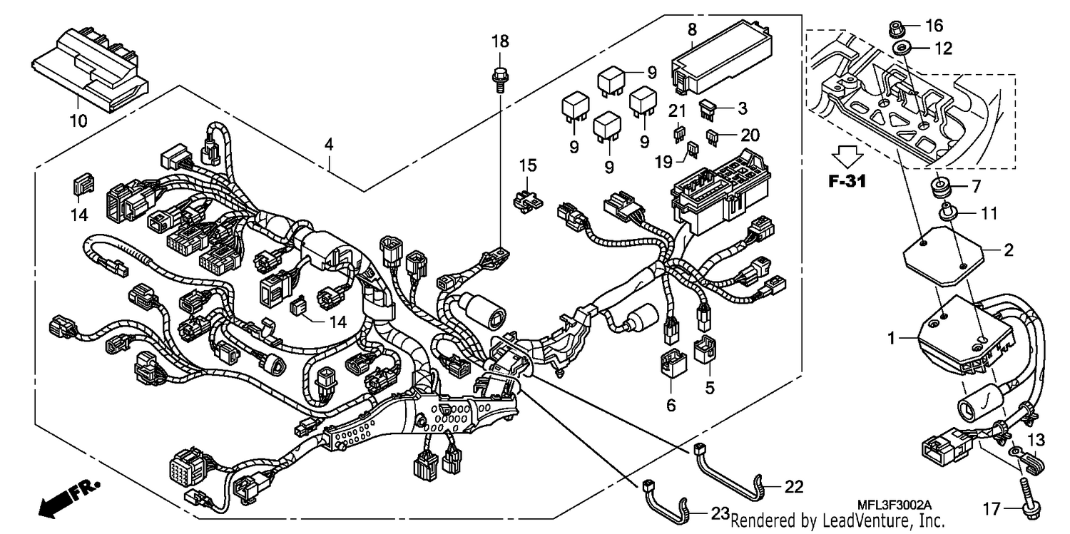 WIRE HARNESS (CBR1000RA)