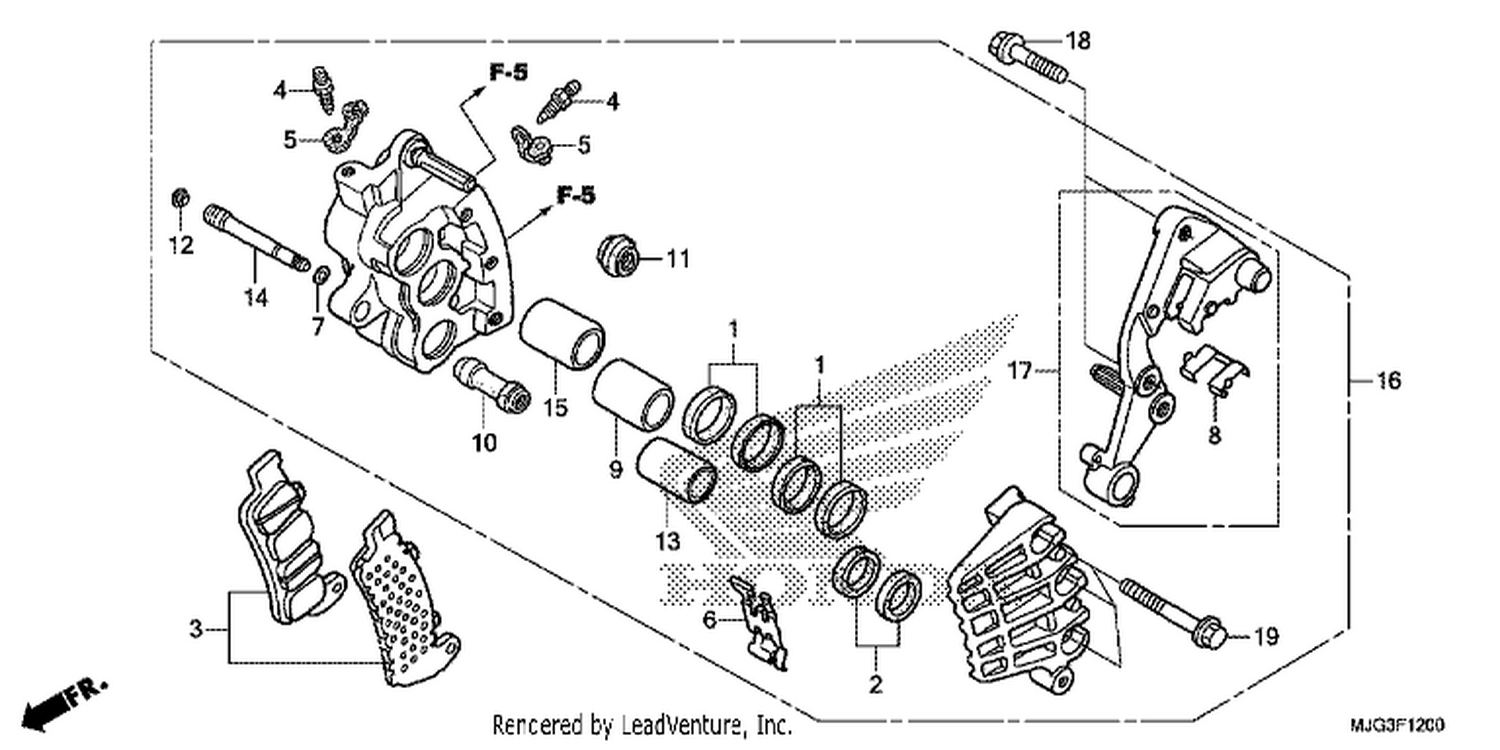  R. FRONT BRAKE CALI PER (ABS)