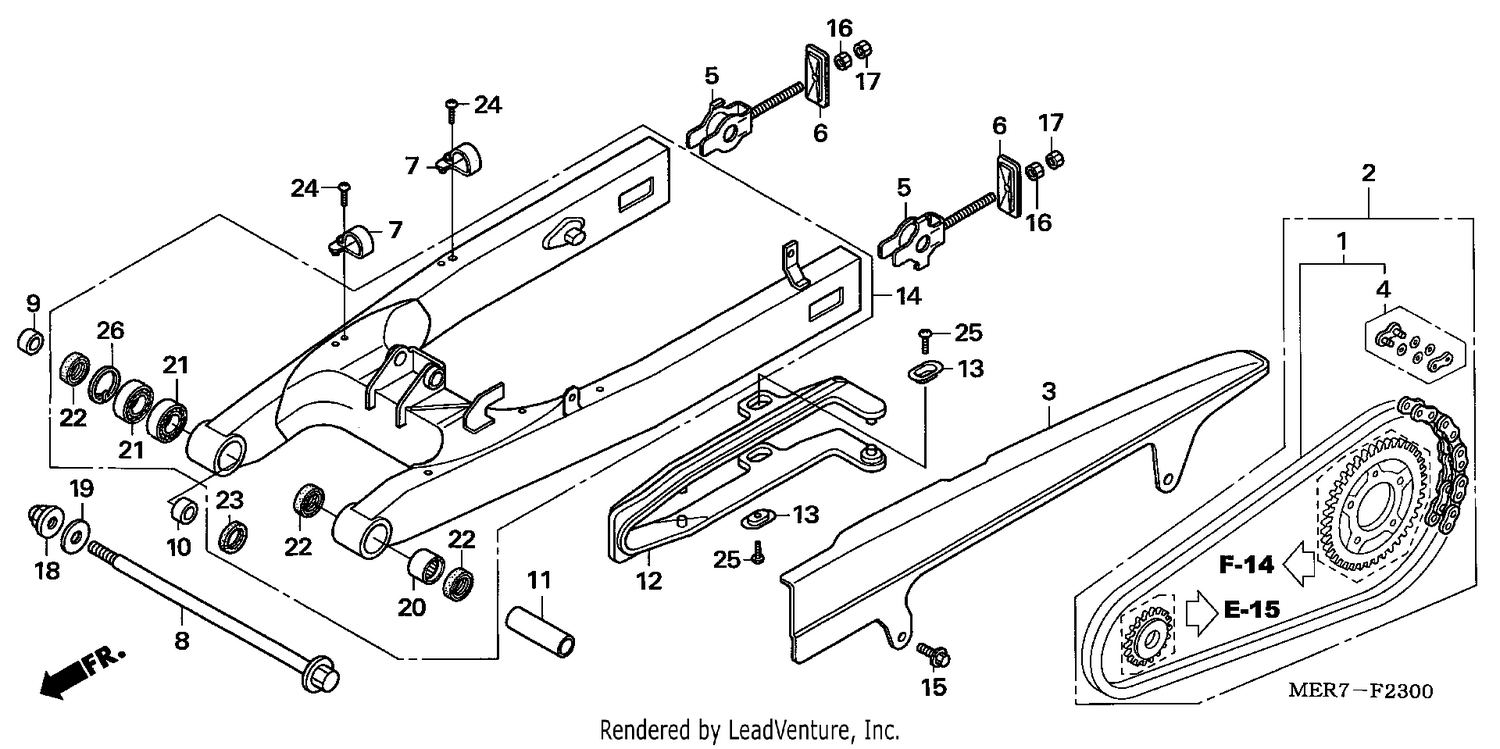 SWINGARM (CBF600S6/SA6/N6/NA6)